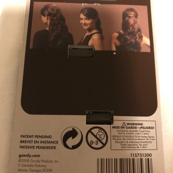 Goody Luxe Stayput Hold Fancy Barrettes, 2 Piece Set X 3 - Picture 4 of 4